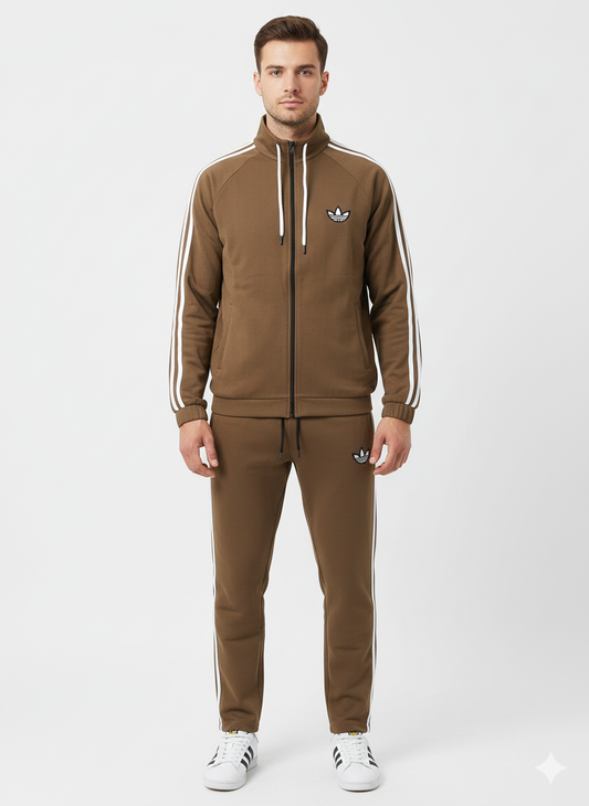 Men's Tracksuit - Brown
